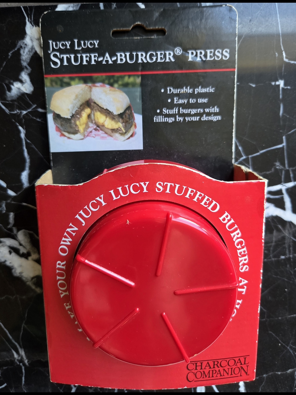 NEW, 'Jucy Lucy' Stuff-A-Burger Press
